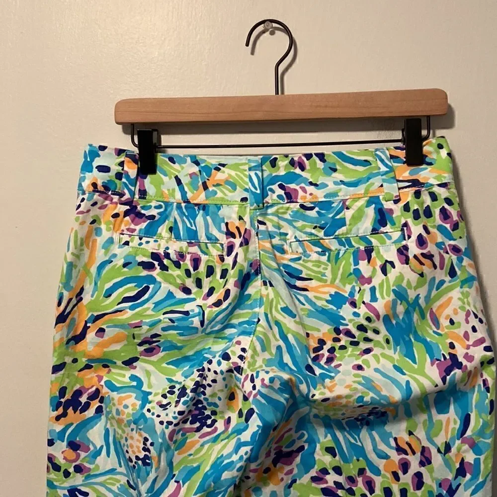 Lilly Pulitzer Multicolor Sea Soire The Chipper Bermuda Shorts Size 2 - Picture 4 of 8